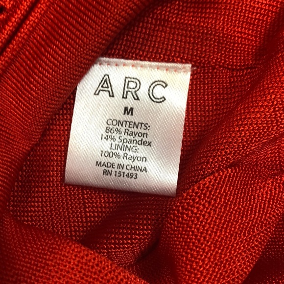 ARC Chloe Bodycon Dress Red Size Medium NWT - Picture 15 of 17